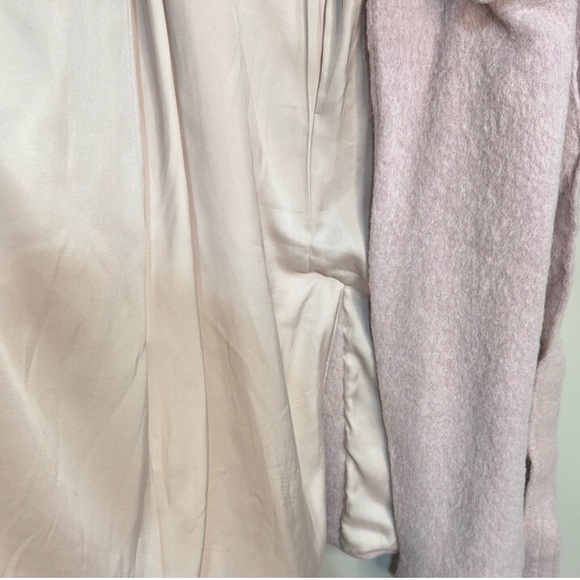 Vince Size Large Wool Blend Pink Belted Coat Size Large - Picture 5 of 11